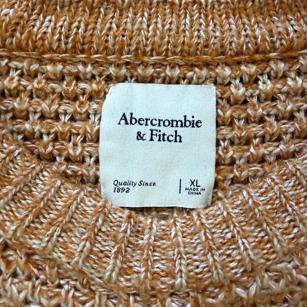 Abercrombie & Fitch Marled Open Knit Sweater XL - Picture 3 of 4